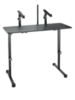 K&M tabletop stand 18803 black mounting surface close-up detail view