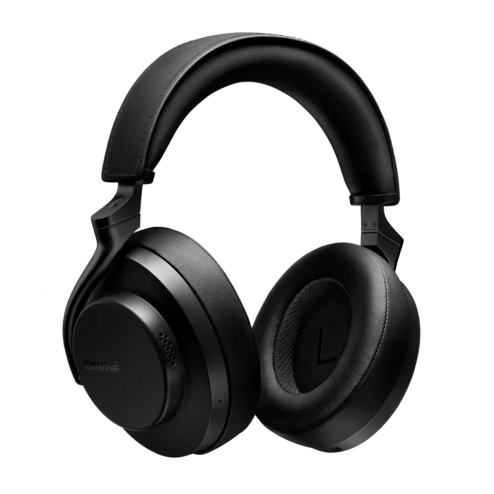 Shure AONIC 50 GEN 2 wireless noise cancelling headphones with black ear cups and headband