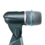 Shure BETA 56A supercardioid dynamic microphone capsule and grille detail view