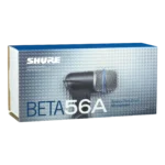 Shure BETA 56A supercardioid dynamic microphone with swivel mount and rugged construction