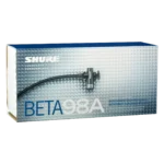 Shure BETA 98AD/C miniature cardioid condenser microphone with gooseneck mount and drum clip attachment