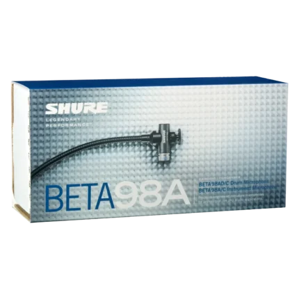 Shure BETA 98AD/C miniature cardioid condenser microphone with gooseneck mount and drum clip attachment