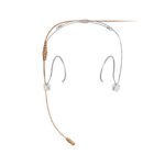 Shure DH5 DuraPlex omnidirectional headset microphone shown from side angle with boom arm extended