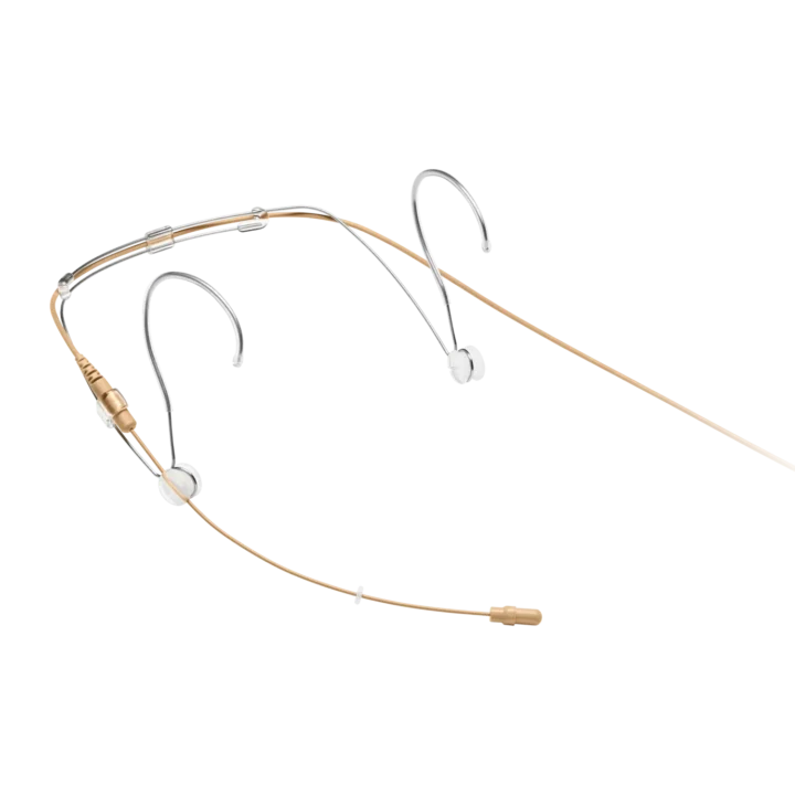Shure DH5 DuraPlex omnidirectional subminiature headset microphone with tan finish and MTQG connector