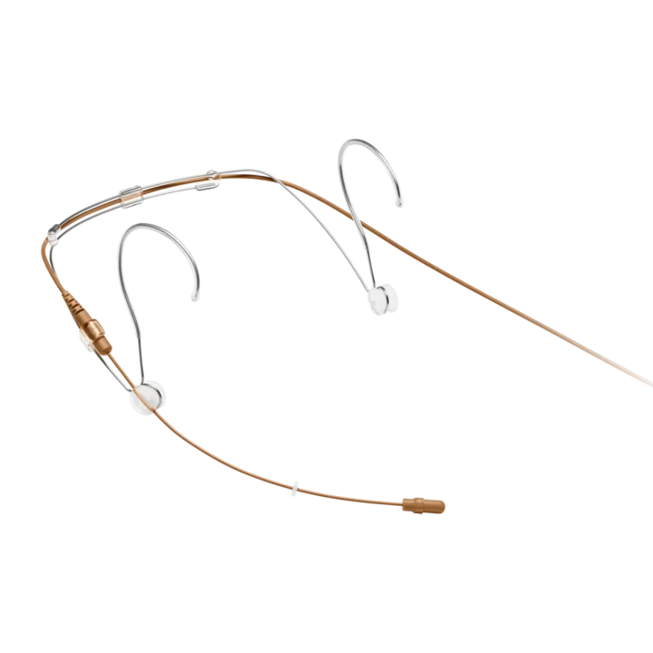 Shure DH5 DuraPlex omnidirectional subminiature headset microphone with cocoa finish and MTQG connector