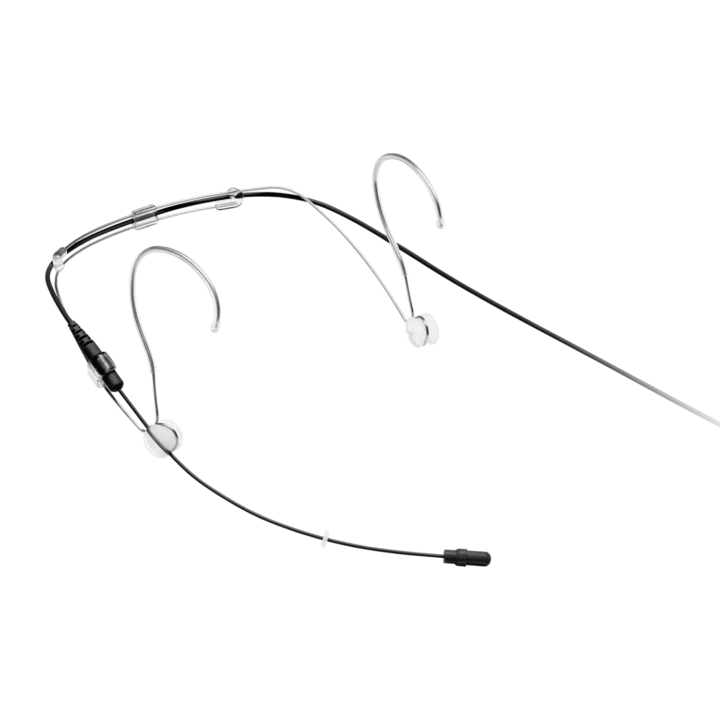 Shure DH5 DuraPlex omnidirectional subminiature headset microphone with LEMO connector, black finish