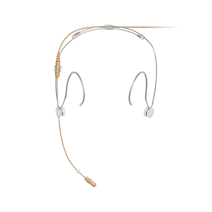 Shure DH5 DuraPlex omnidirectional subminiature headset microphone with LEMO connector in tan color