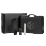 Shure KSM137 small diaphragm condenser microphone mounted on instrument recording application