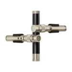 Shure KSM141 condenser microphone capsule and grille detail showing professional audio construction