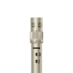 Shure KSM141 dual pattern condenser microphone capsule and grille detail view