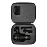 Shure KSM32C/SM studio condenser microphone rear panel showing XLR connector and specifications