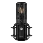 Shure KSM44MP large diaphragm condenser microphone showing capsule and grille detail