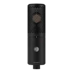 Shure KSM44MP large diaphragm condenser microphone showing multi-pattern selector and professional studio design