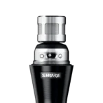 Shure KSM9HS dual pattern condenser microphone in live vocal performance application on stage