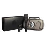 Shure KSM9HS dual pattern condenser handheld vocal microphone shown from side view