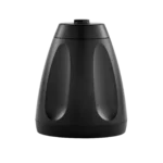 Shure MXN-6 networked pendant loudspeaker showing mounting bracket and connector details