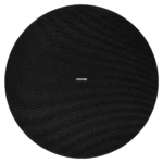 Shure MXP-5 black ceiling-mount passive loudspeaker showing front grille and mounting hardware details