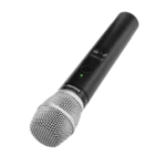 Shure MXW2X wireless handheld transmitter with SM86 capsule showing microphone head and body design