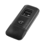 Shure MXW6X black boundary transmitter with cardioid microphone capsule detail view