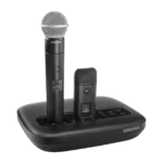 Shure MXWAPXD2 wireless access point transceiver rear panel showing connections and ports