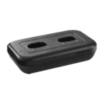 Shure MXWNDX2 networked charging station with dual charging bays and digital display panel