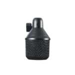 Shure Nexadyne 2 supercardioid dynamic kick drum microphone shown from side profile angle