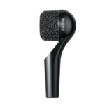 Shure Nexadyne 5 supercardioid dynamic microphone shown from side profile angle
