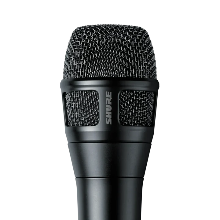 Shure Nexadyne 8/S supercardioid dynamic microphone showing grille and capsule detail