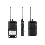Shure P3R wireless bodypack receiver with J13 frequency band, front-facing product view showing controls and display
