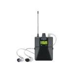 Shure P3RA premium wireless bodypack receiver with J13 frequency band controls and display panel