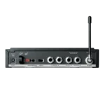 Shure P3T wireless transmitter H20 showing side profile with antenna and control interface
