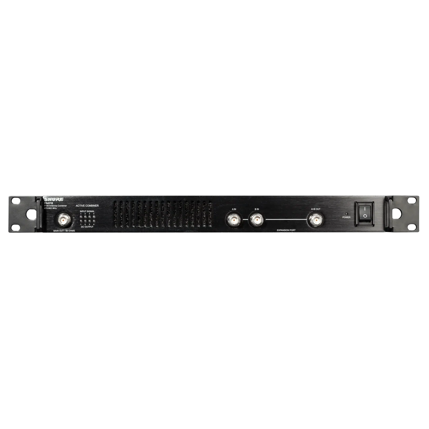 Shure PA421B Antenna Combiner PSM Wireless Systems Shure PA421B antenna combiner unit for PSM wireless systems, 470-865 MHz frequency range
