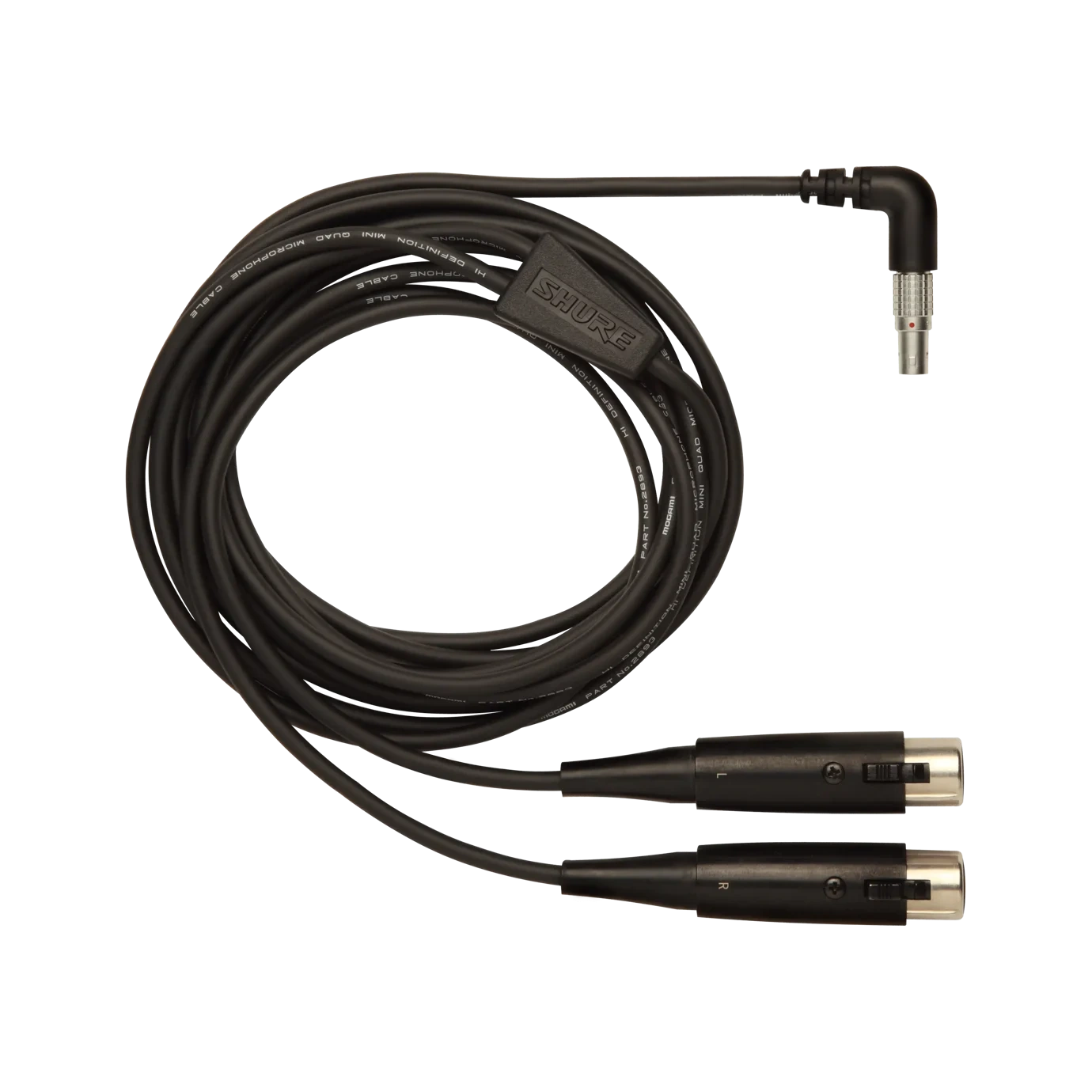 Shure PA720 Input Cable Professional Audio Shure PA720 input cable with XLR connectors, professional audio interconnect