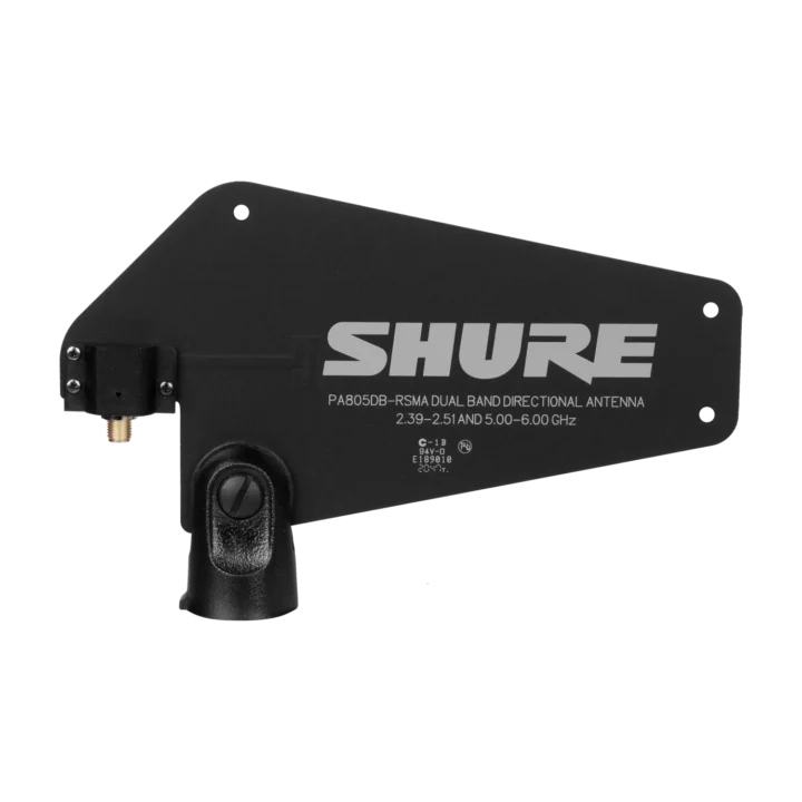 Shure PA805DB-RSMA passive dual band directional antenna with RSMA connector front profile