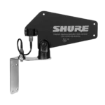 Shure PA805DB-RSMA passive dual band directional antenna showing side profile and mounting bracket