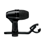 Shure PGA56 cardioid dynamic microphone shown from side angle with grille and body detail