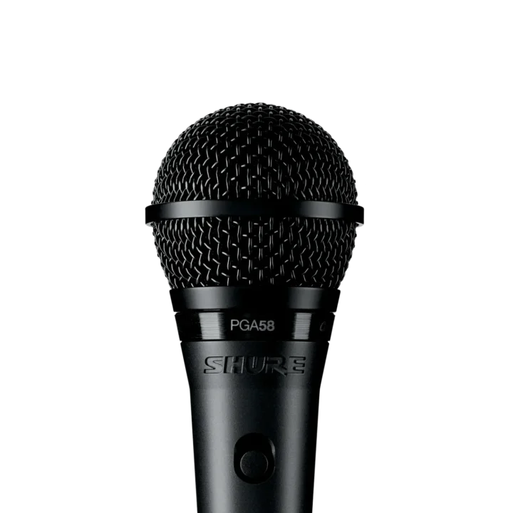 Shure PGA58 dynamic vocal microphone with cardioid pickup pattern and included XLR cable