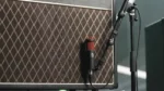 Shure PGA81 cardioid condenser instrument microphone shown from side profile with XLR connector