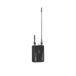Shure Q5X AquaMic long-life waterproof microphone shown from side angle with rugged housing