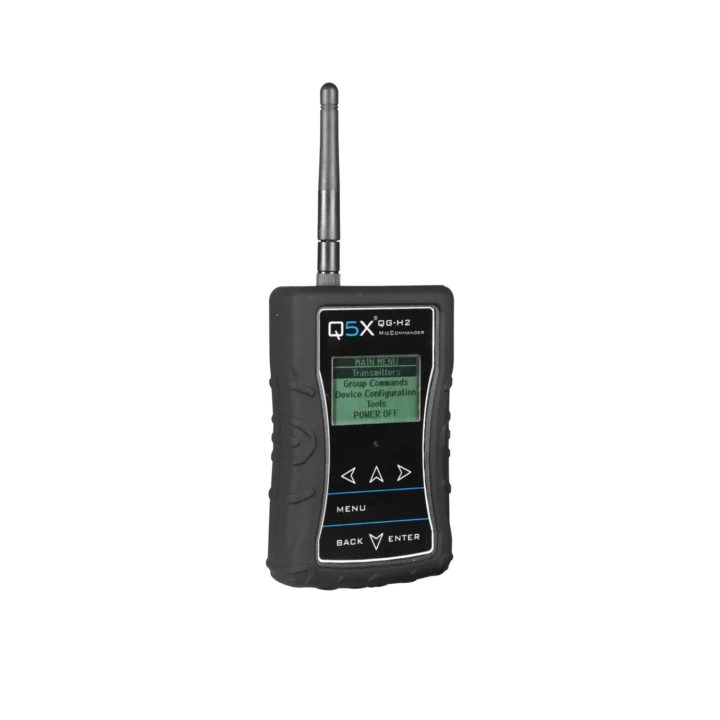 Shure Q5X MicCommander wireless microphone controller with digital display and control buttons