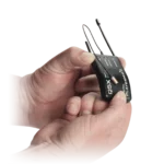 Shure Q5X PlayerMic Short condenser microphone showing compact design and professional audio features