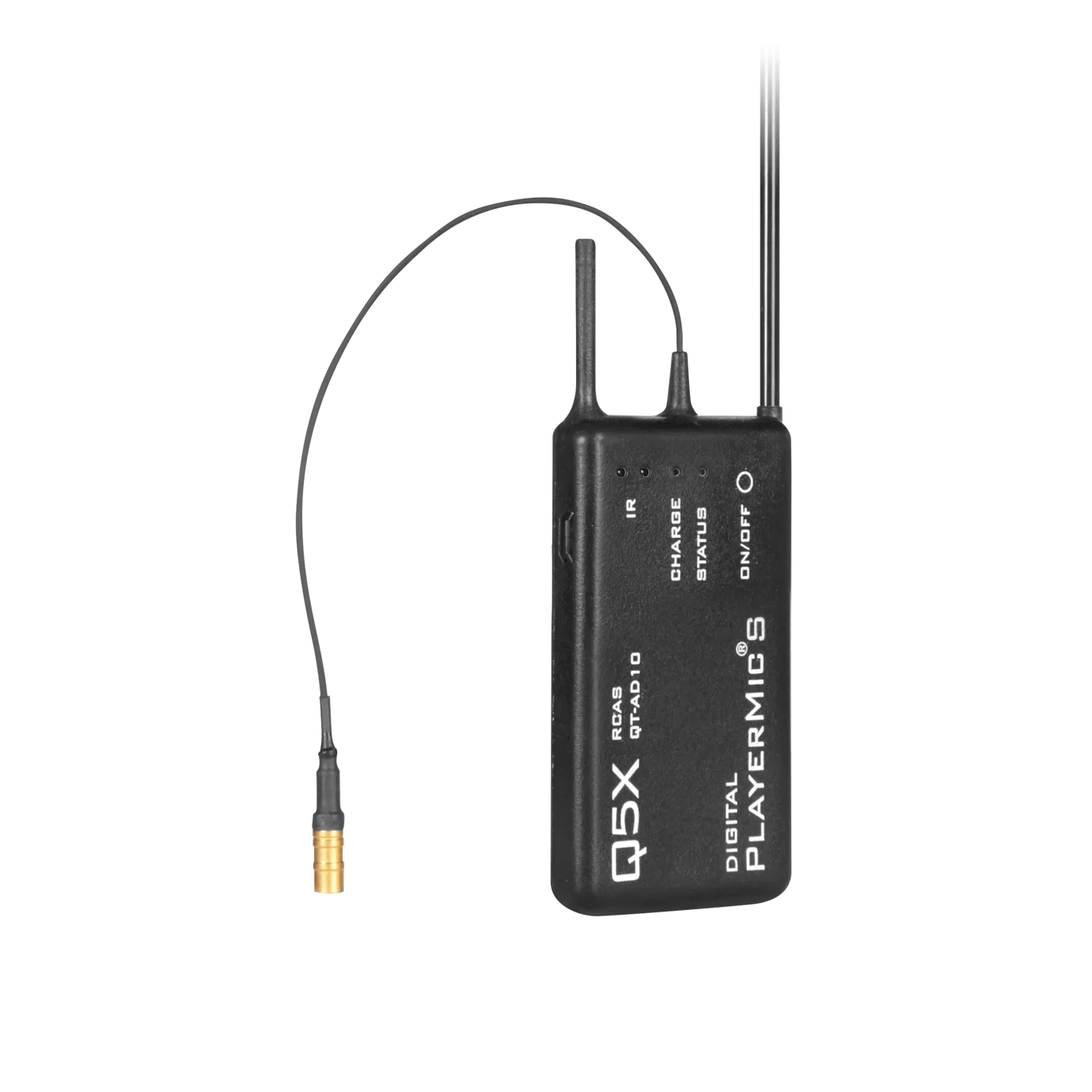 Shure Q5X PlayerMic Short Wireless Microphone System Shure Q5X PlayerMic short wireless microphone system with bodypack transmitter and lavalier mic
