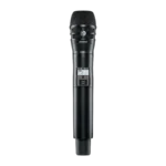 Shure QLXD2 K8 handheld wireless transmitter with KSM8 capsule, G50 frequency band, front view