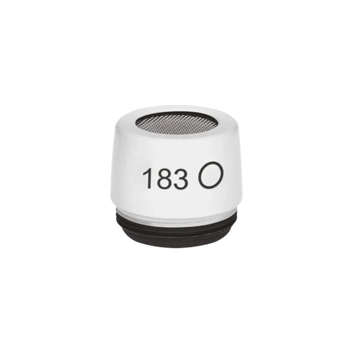 Shure R183 omnidirectional cartridge white finish front view professional audio