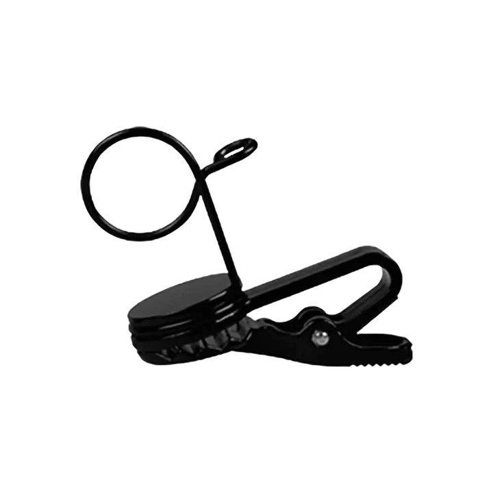 Shure RK183T1 tie clip microphone accessory with metal construction and adjustment mechanism