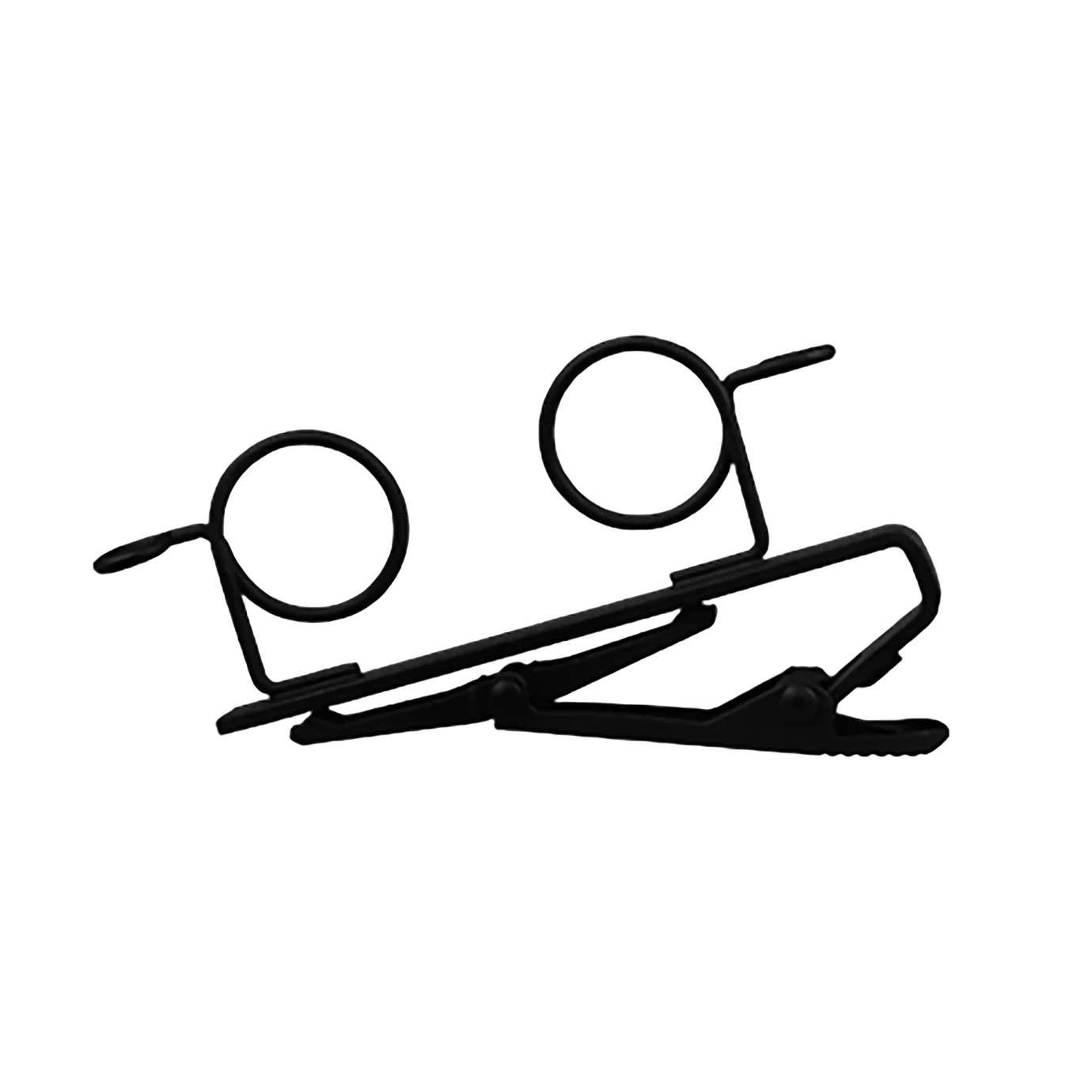 Shure RK183T2 Dual Tie Clip Accessory Front View Shure RK183T2 dual tie clip microphone accessory with dual attachment points front view