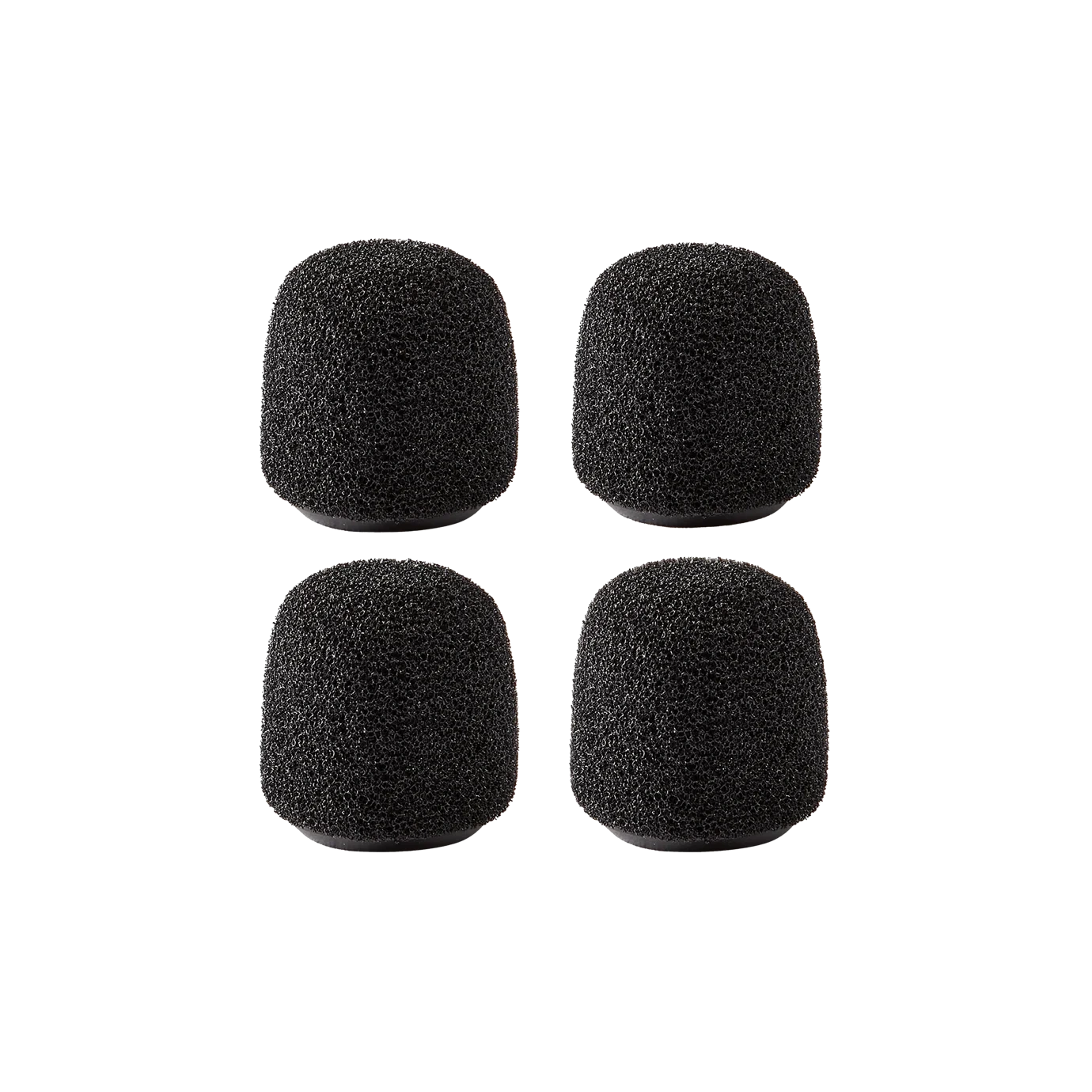 Shure RK187WS WL18Xm Snap-Fit Windscreen Black Shure RK187WS WL18Xm black snap-fit windscreen for lavalier microphones front view