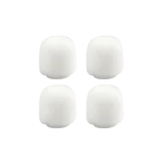 Shure RK187WS white snap-fit windscreen for WL18Xm lavalier microphone front view