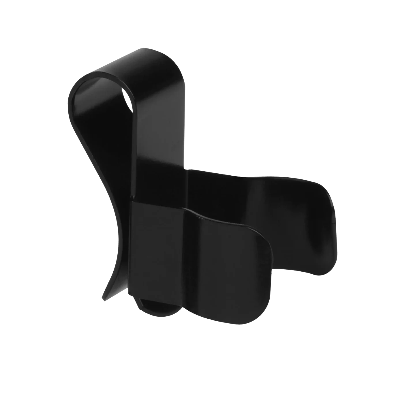 Shure RK200BC Belt Clip Accessory Front View Shure RK200BC black belt clip accessory with mounting hardware and attachment mechanism