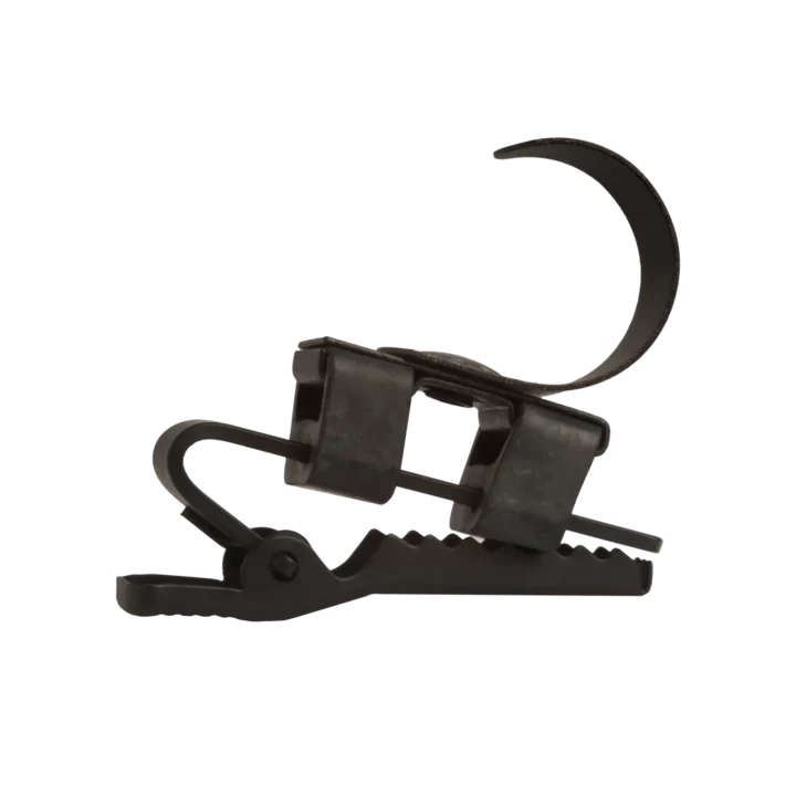 Shure RK203TC microphone tie clip with metal construction and spring mechanism